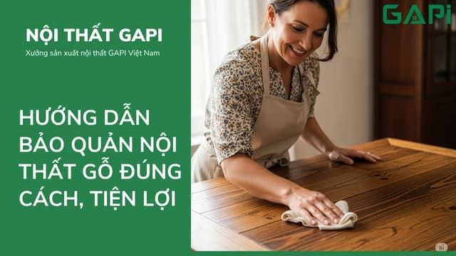 Hướng Dẫn Bảo Quản Nội Thất Gỗ Đúng Cách, Ít Người Biết