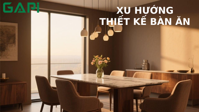 Xu Hướng Thiết Kế Bàn Ăn Năm 2025