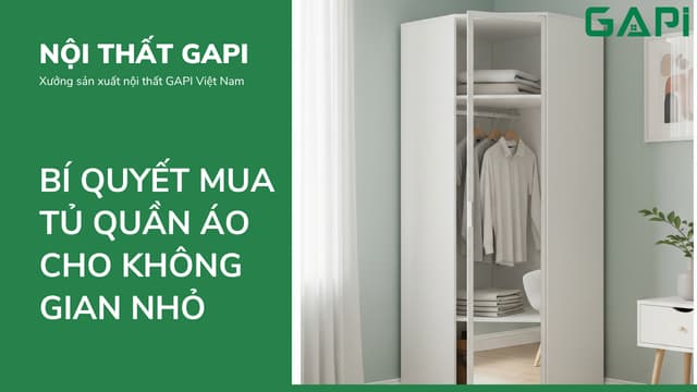 Bí Quyết Lựa Chọn Tủ Quần Áo Thông Minh Cho Không Gian Nhỏ