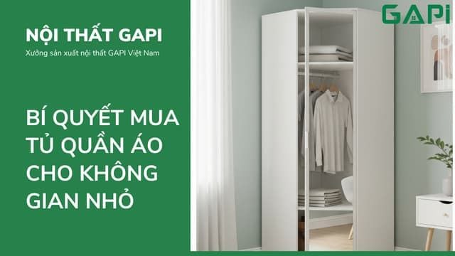 Bí Quyết Lựa Chọn Tủ Quần Áo Thông Minh Cho Không Gian Nhỏ