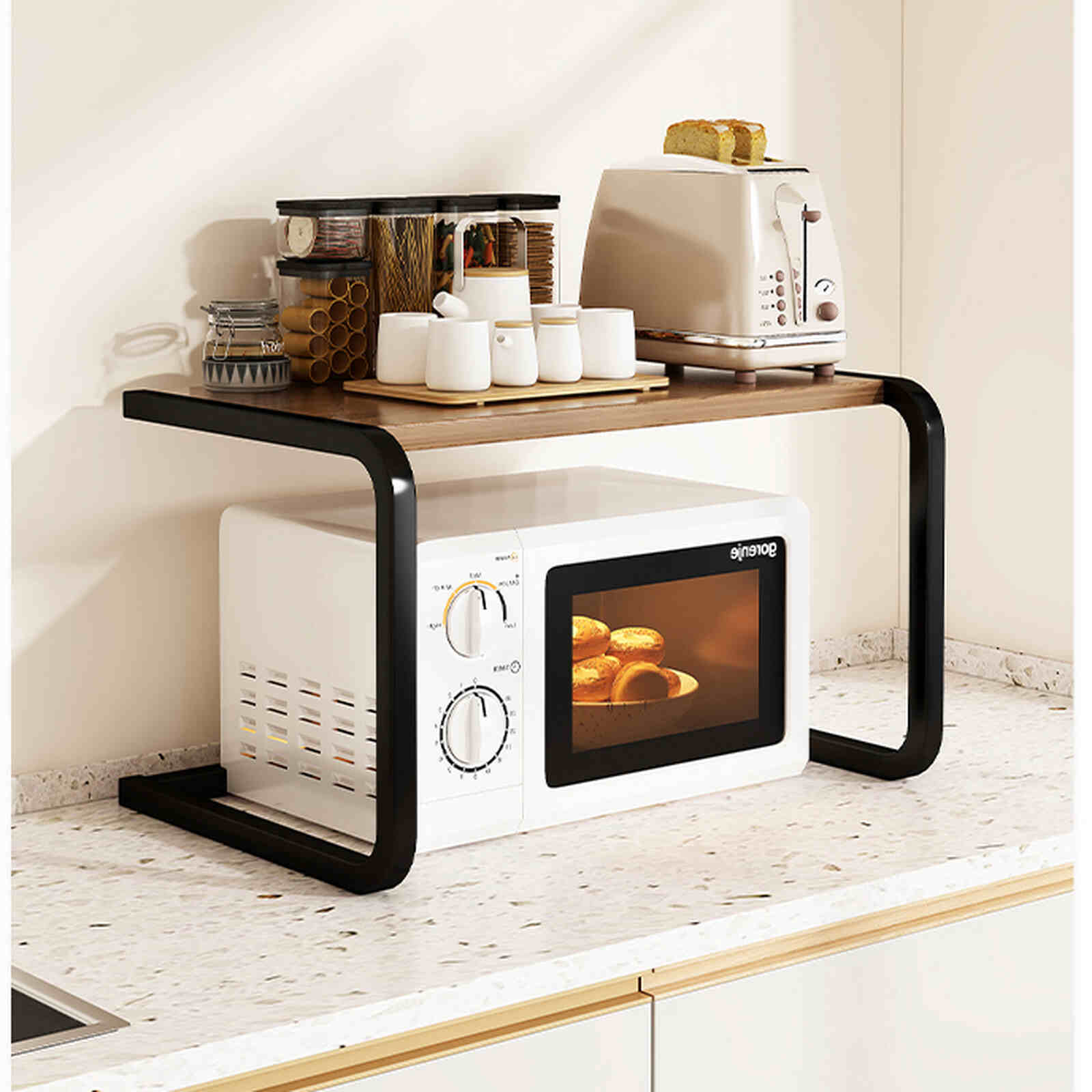 Kệ lò vi sóng 2 tầng hiện đại
