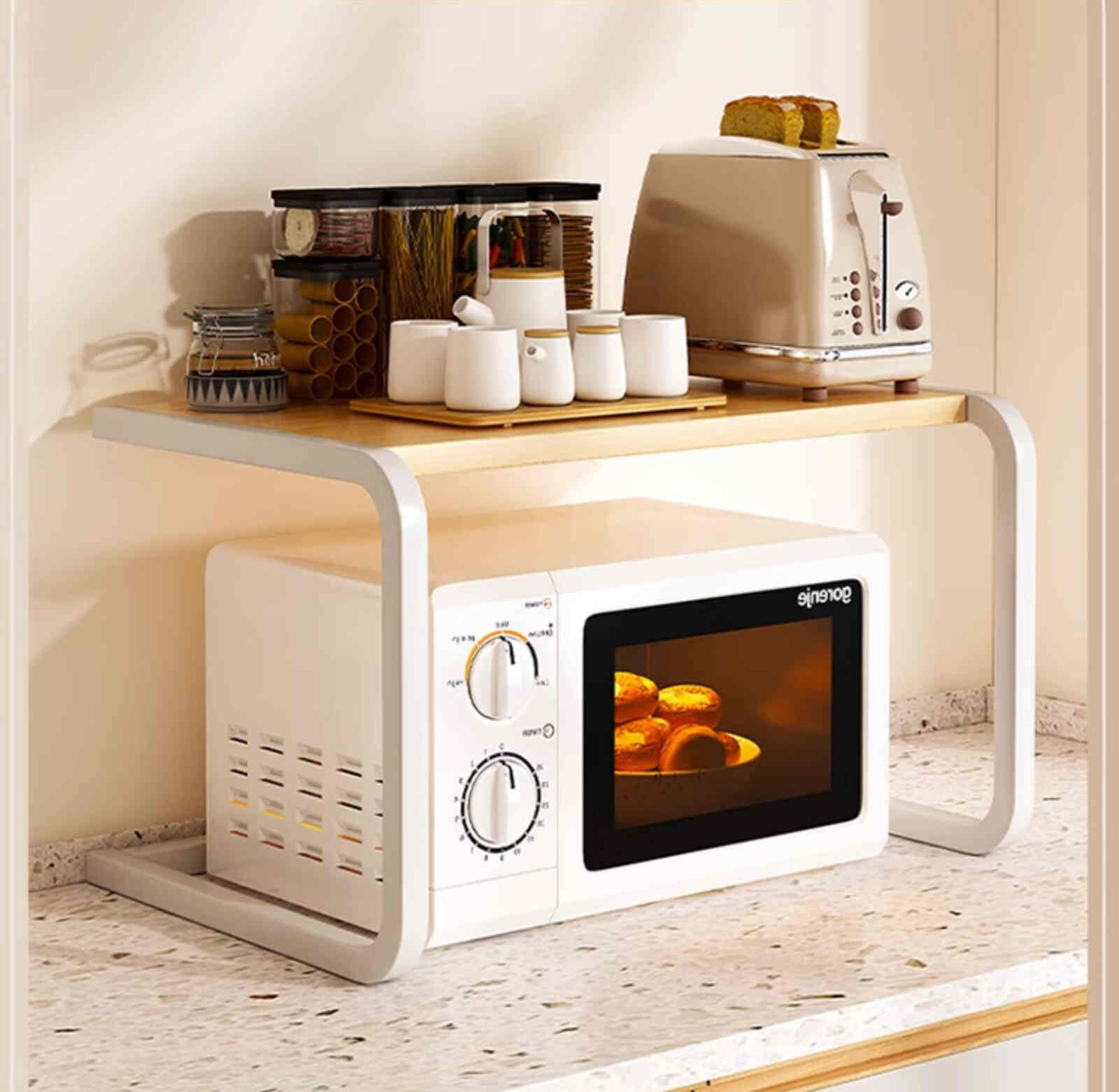 Kệ lò vi sóng 2 tầng hiện đại