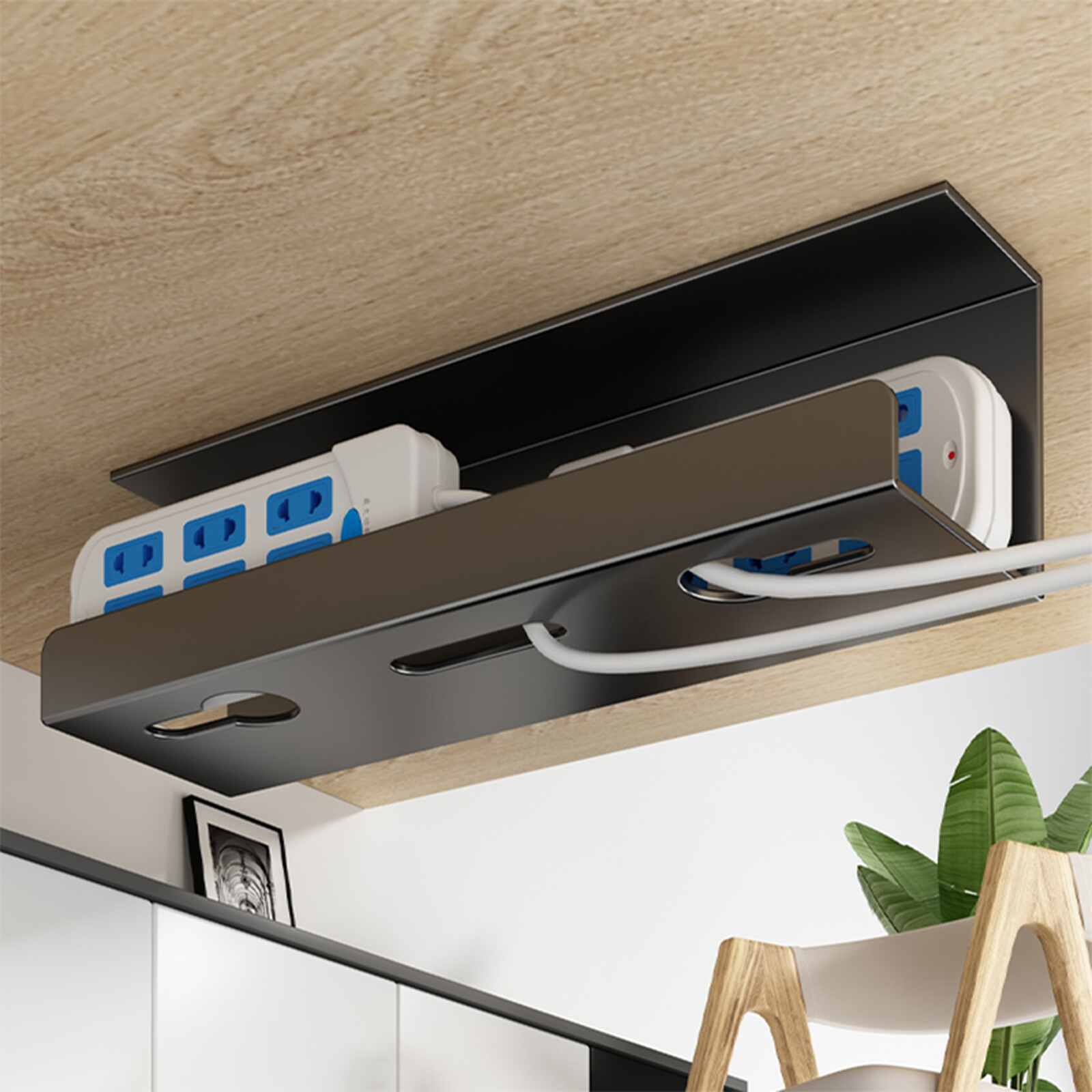 Khay đi dây điện gầm bàn làm việc tiện ích