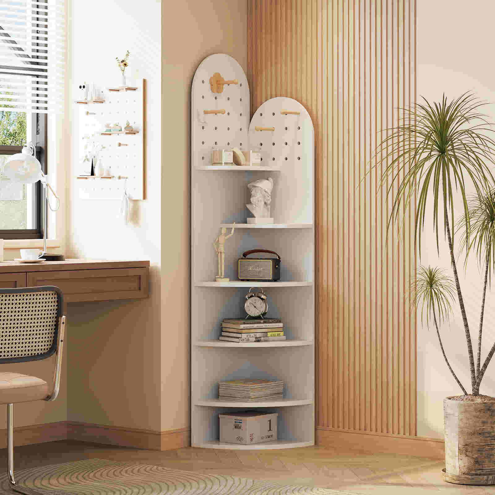 Kệ Góc Tường Trang Trí Đa Tầng Hiện Đại