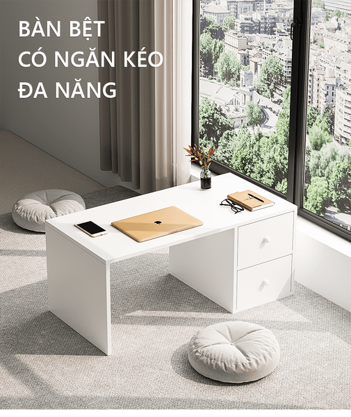 bàn học ngồi bệt có ngăn kéo