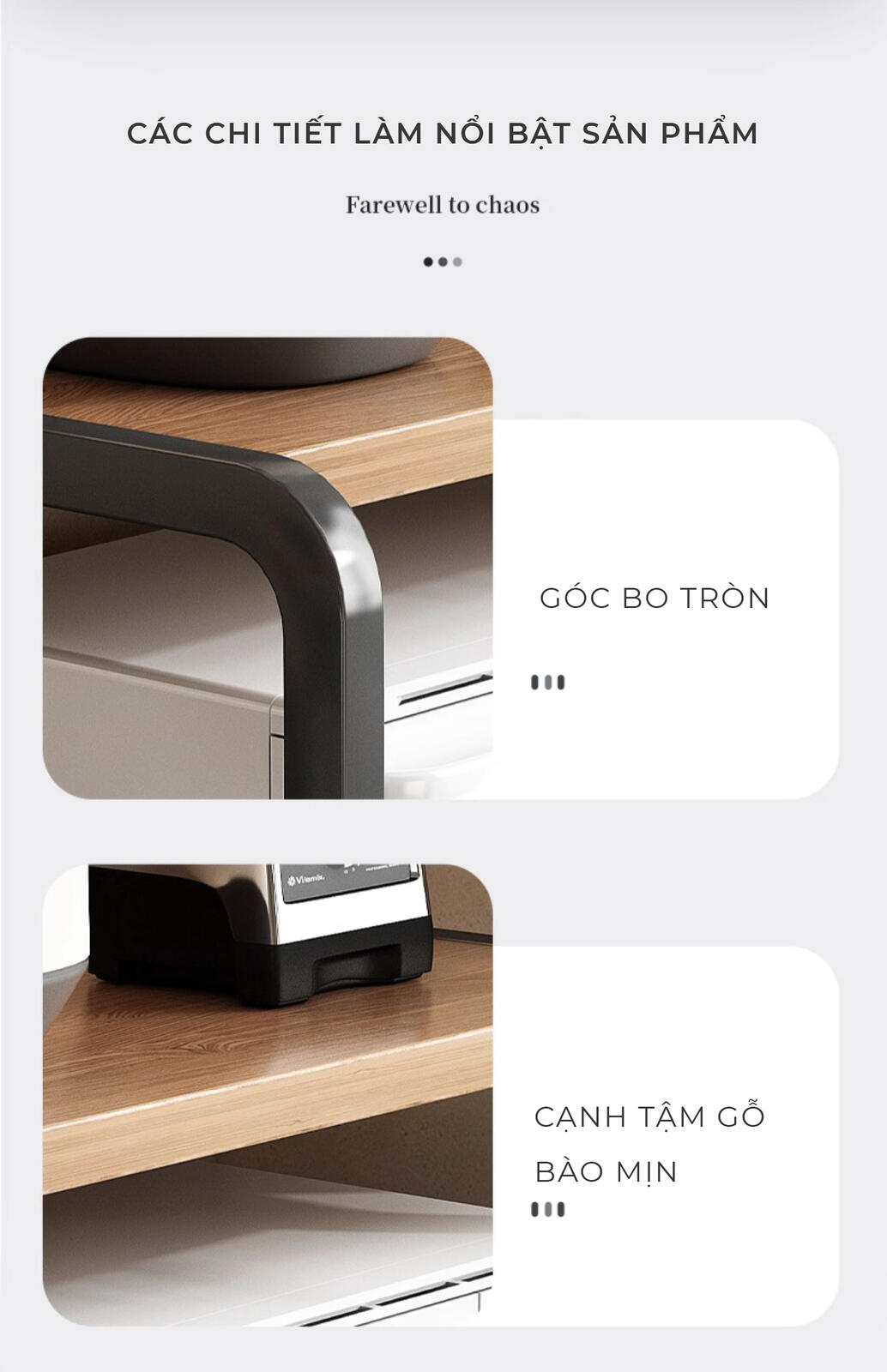 Kệ lò vi sóng 2 tầng hiện đại