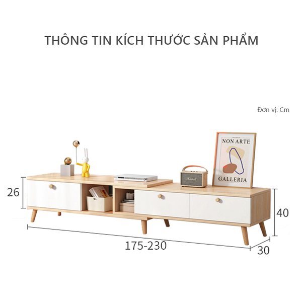 kệ tivi thông minh thay đổi kích thước