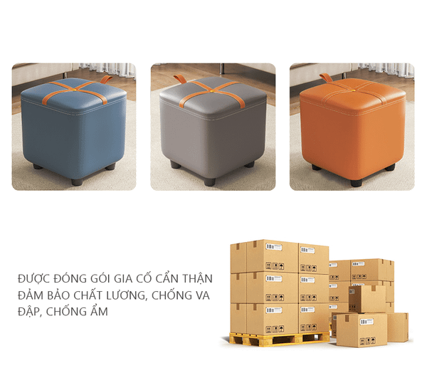 ghế đôn sofa bọc da