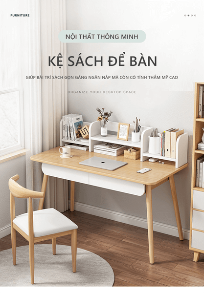 kệ sách gỗ mdf để bàn