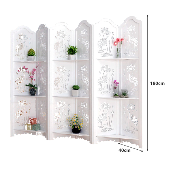 bình phong hoa sen có kệ