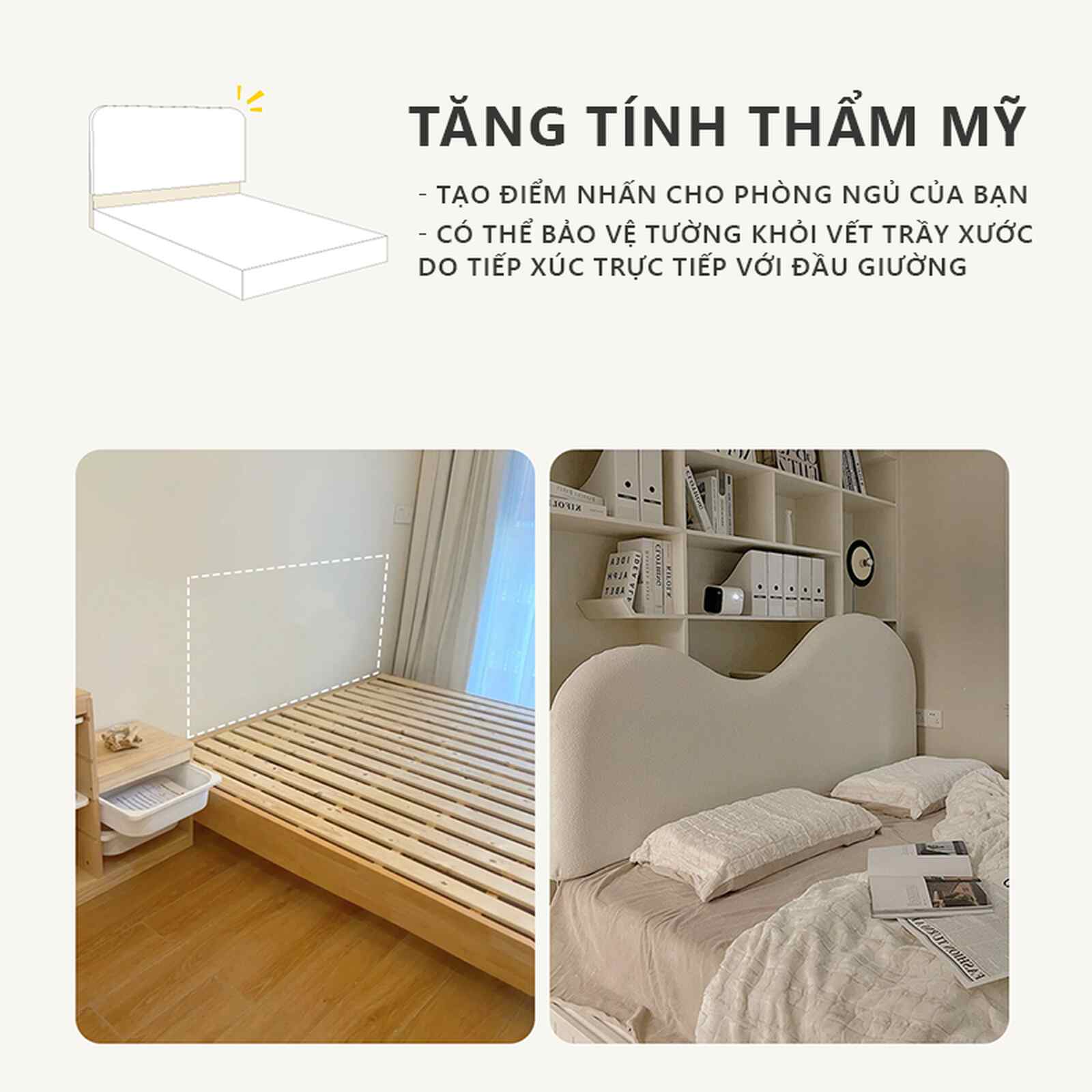Đệm đầu giường hình đám mây - GC37