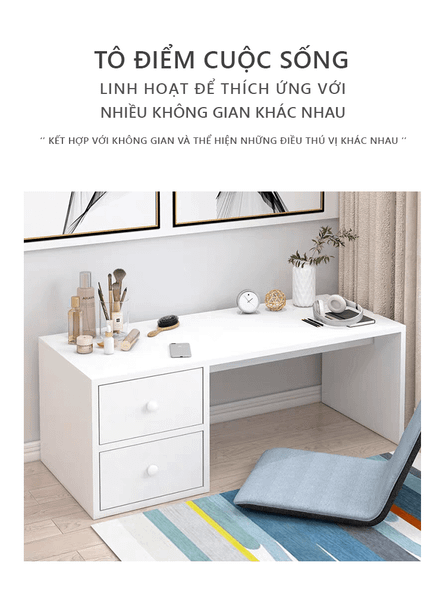 bàn học ngồi bệt có ngăn kéo