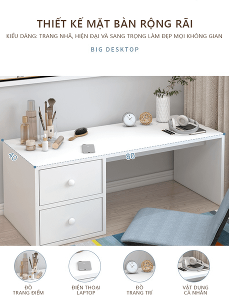 bàn học ngồi bệt có ngăn kéo