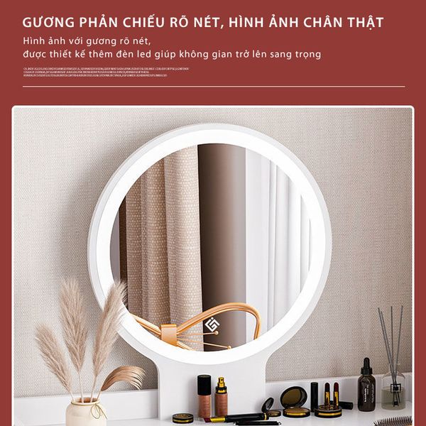 bàn trang điểm gương led