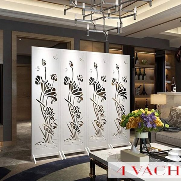 bình phong hoa sen hiện đại