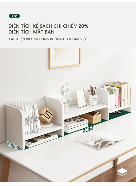 kệ sách gỗ mdf để bàn