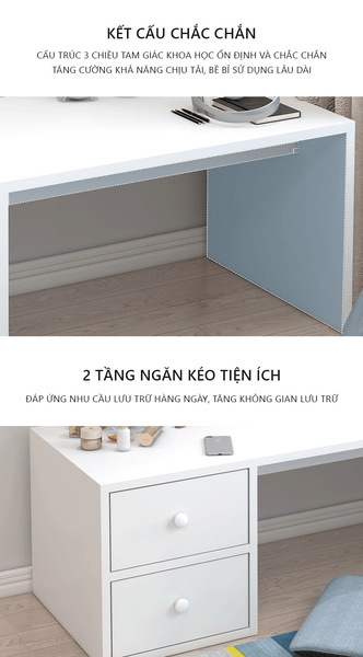 bàn học ngồi bệt có ngăn kéo