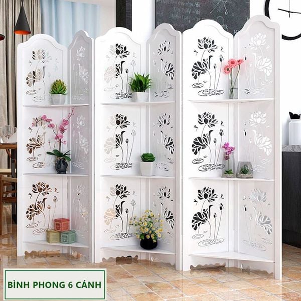 bình phong hoa sen 6 cánh