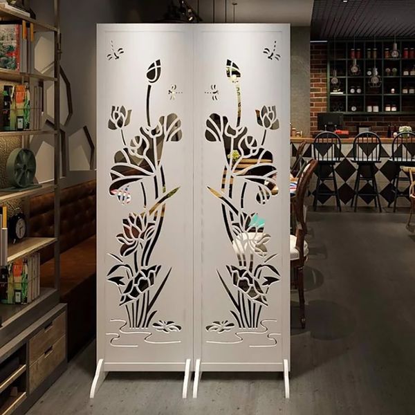 bình phong hoa sen hiện đại