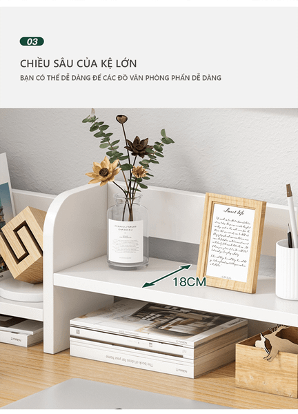 kệ sách gỗ mdf để bàn