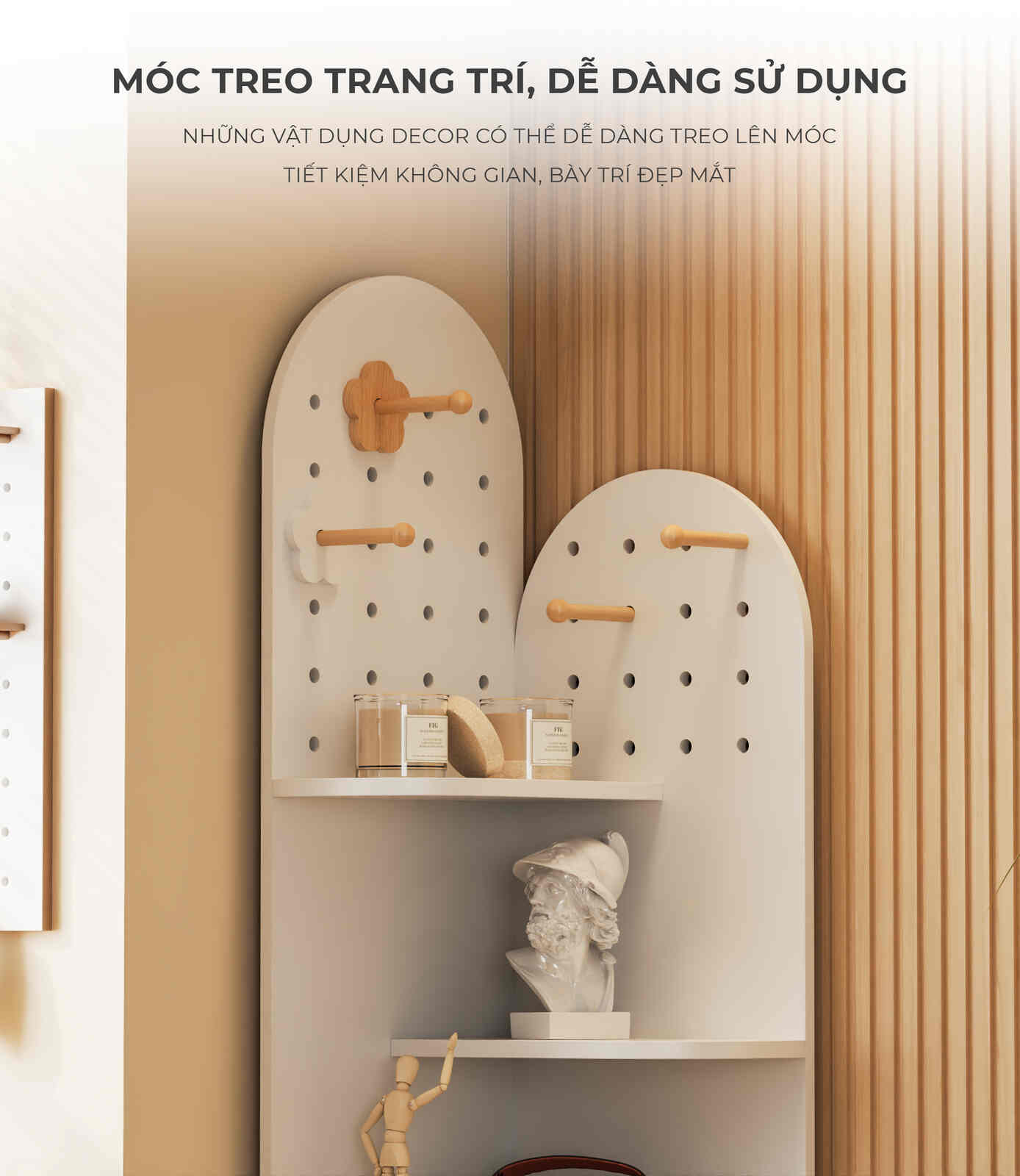 Kệ Góc Tường Trang Trí Đa Tầng Hiện Đại