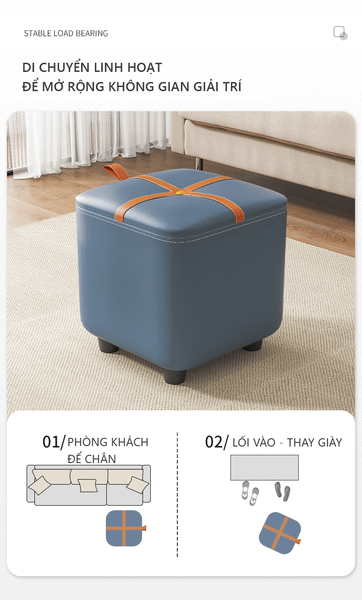 ghế đôn sofa bọc da