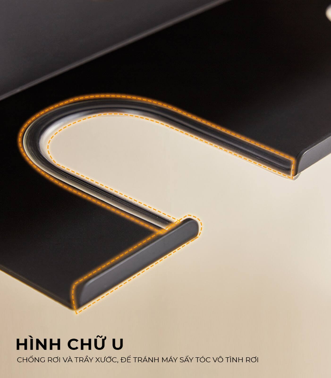 Kệ nhà tắm kim loại kết hợp gỗ vân sồi