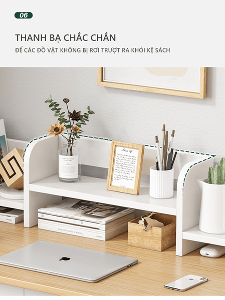 kệ sách gỗ mdf để bàn