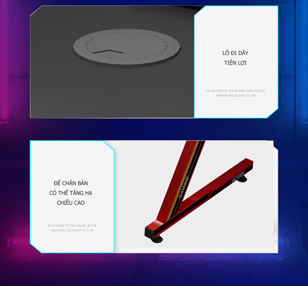 bàn gaming chân chữ z