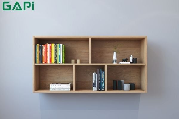 kích thước kệ sách treo tường