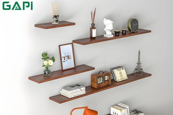 kích thước kệ sách treo tường