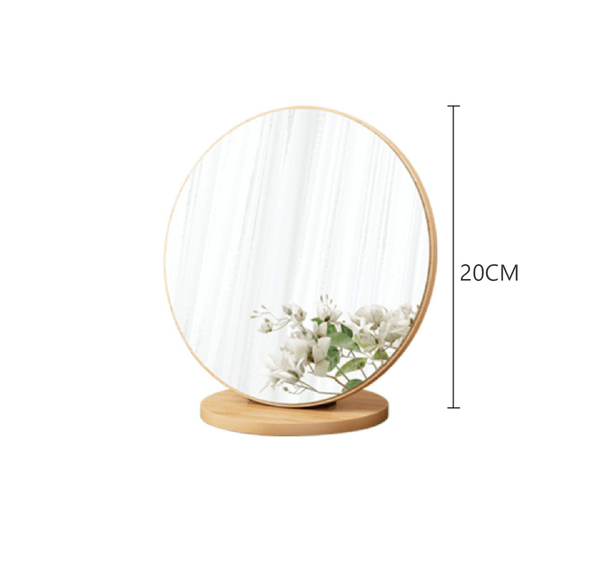 gương trang điểm tròn để bàn