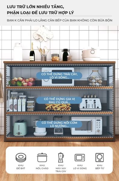 kệ bếp thông minh đa tầng