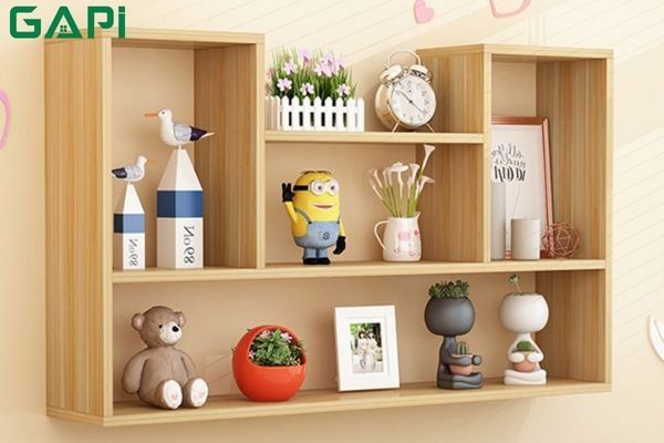 kích thước kệ sách treo tường