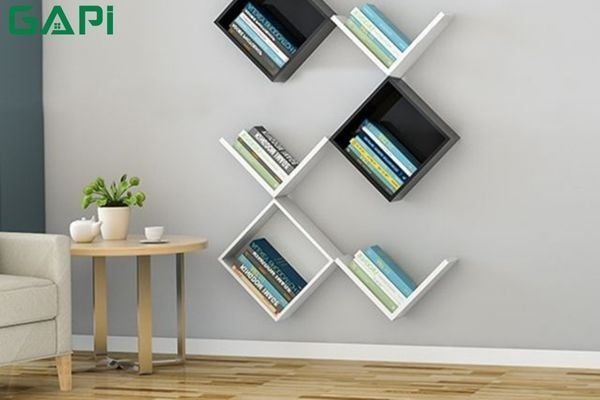 kích thước kệ sách treo tường