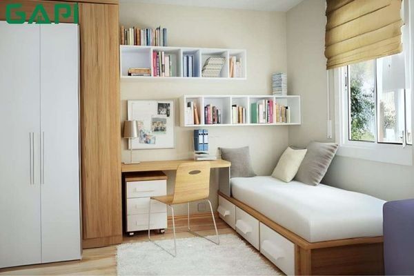 kích thước kệ sách treo tường