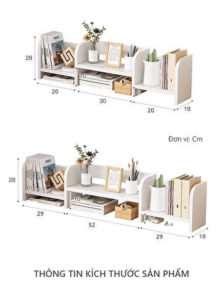 kệ sách gỗ mdf để bàn
