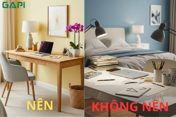 phong thủy bàn làm việc