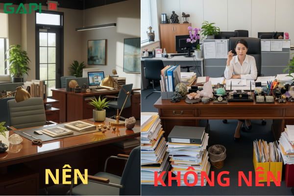 phong thủy bàn làm việc