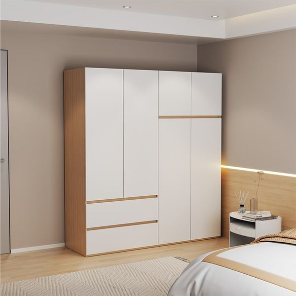 tu-quan-ao-4-canh-to-2-ngan-keo-trang-van-go-gp329