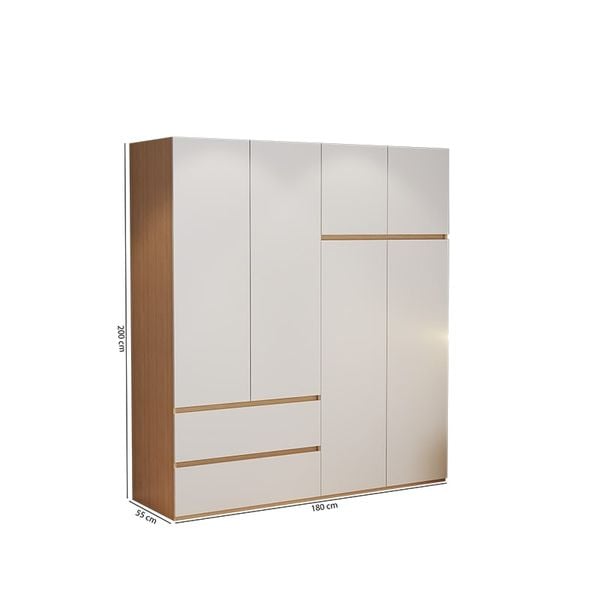 tu-quan-ao-4-canh-to-2-ngan-keo-trang-van-go-gp329