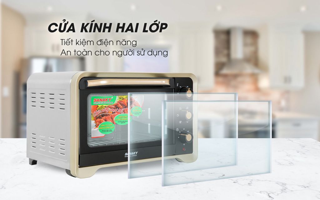 mặt kính lò nướng 35 l