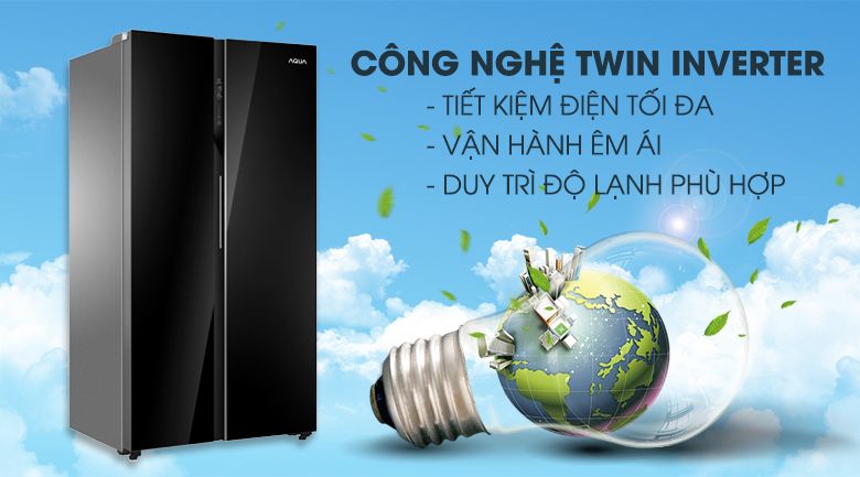 công nghệ tủ lạnh aqua 602l