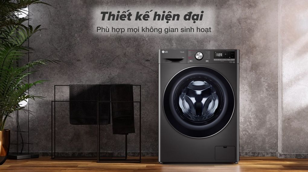 thiết kế hiện đại máy giặt LG AI DD Inverter 10 kg FV1410S4B