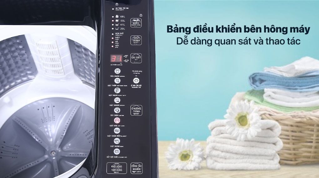 bảng điều khiển máy giặt aqua 10kg