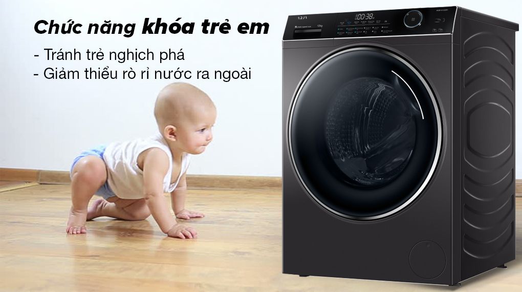khóa trẻ em máy giặt aqua 12kg