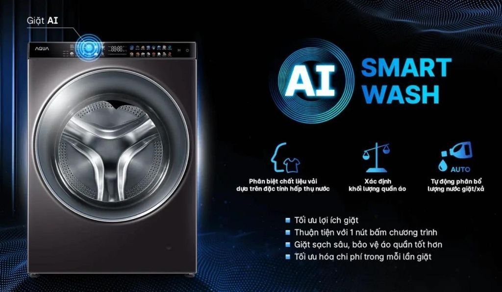 công nghệ máy giặt aqua 15kg dh1500gpp