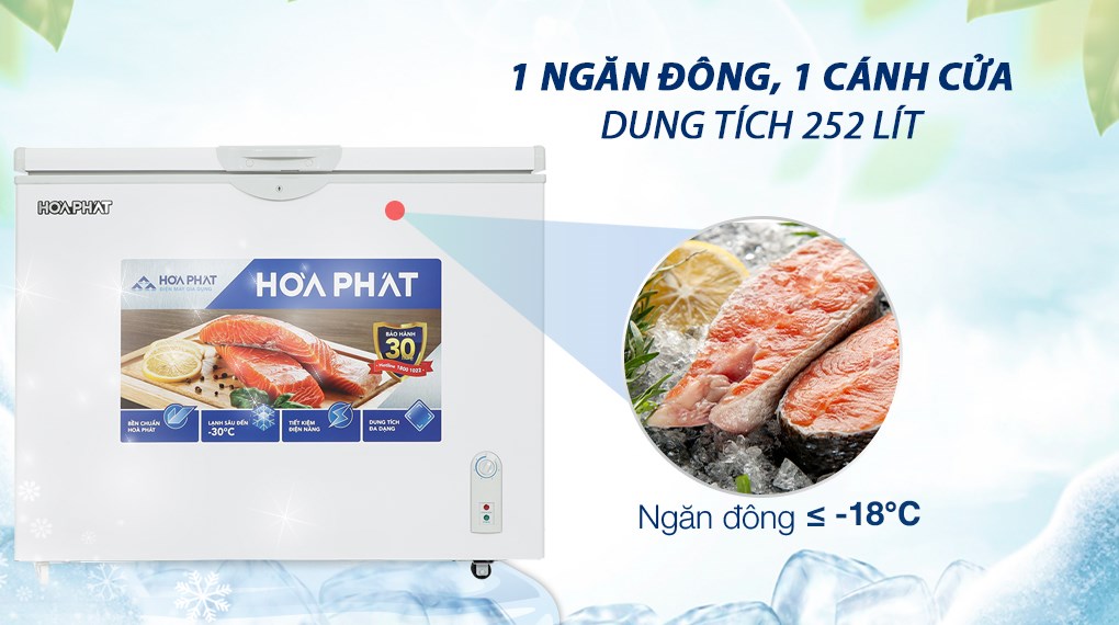 tủ đông hoà phát AD6252