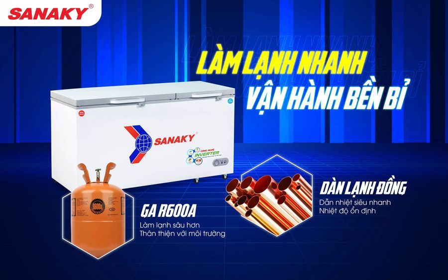 gas tủ đông sanaky 2 chế độ 660l