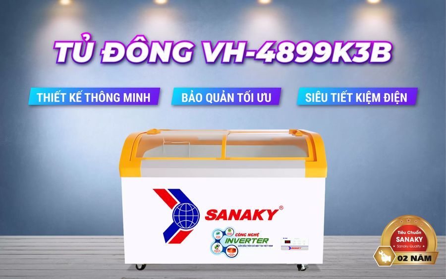 tủ đông trưng bày 480l